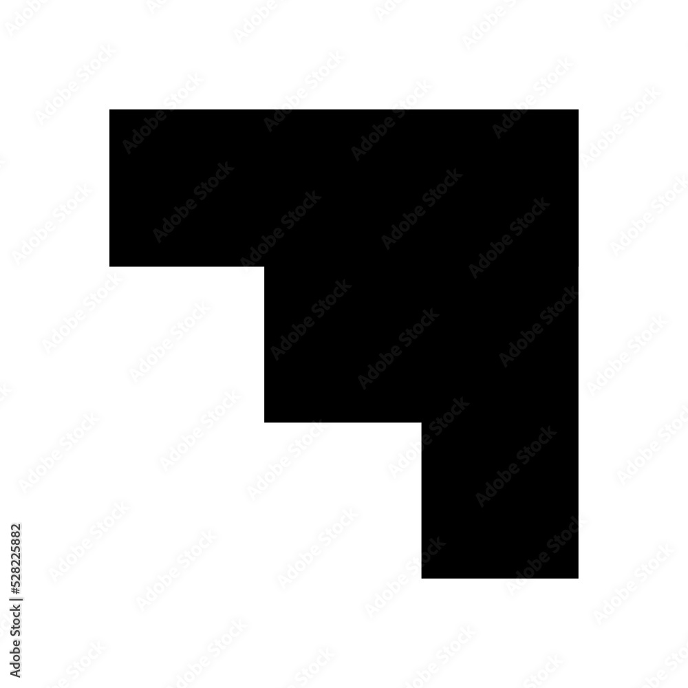 Poster abstract futuristic shape icons for ui ux website or design element. creative geometric design eleme