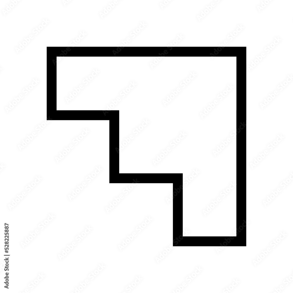 Poster abstract futuristic shape icons for ui ux website or design element. creative geometric design eleme