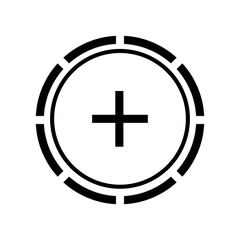 Fototapeta premium abstract futuristic shape icons for ui ux website or design element. creative geometric design element illustration for trendy technology design 