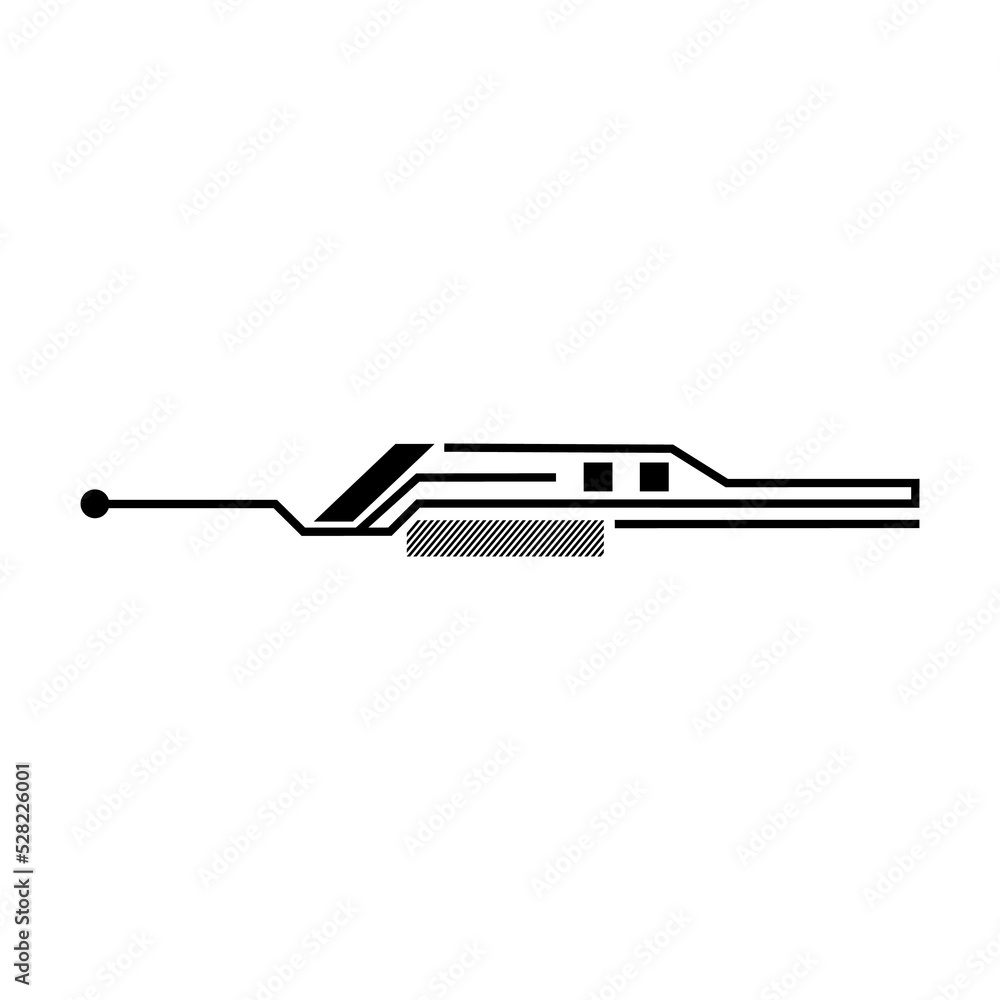 Poster detail bars vector illustration for web interface design. hud gaming element in a simple style. a co