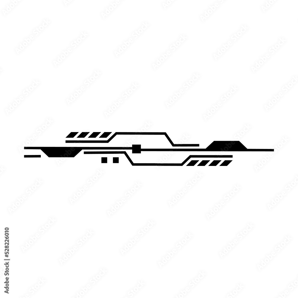 Poster detail bars vector illustration for web interface design. hud gaming element in a simple style. a co
