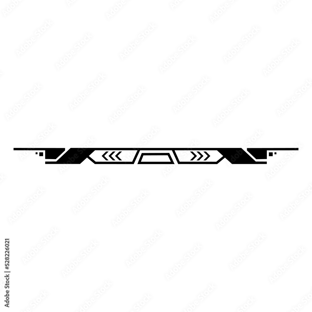 Poster detail bars vector illustration for web interface design. hud gaming element in a simple style. a co