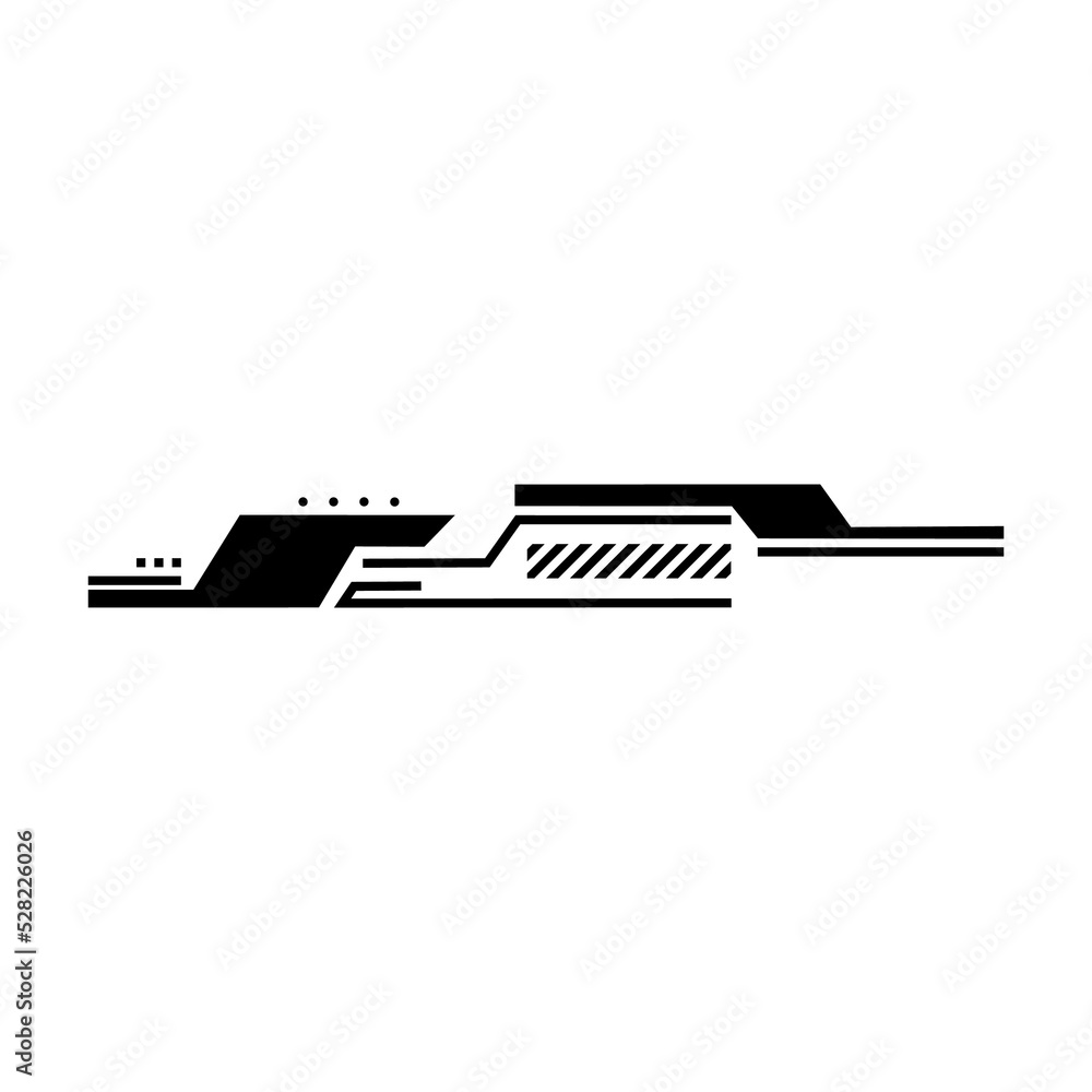 Poster detail bars vector illustration for web interface design. hud gaming element in a simple style. a co
