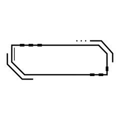 HUD futuristic display with detail for sci-fi monitor screen. illustration for modern background and High technology user interface.