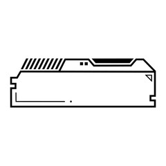 HUD futuristic display with detail for sci-fi monitor screen. illustration for modern background and High technology user interface.