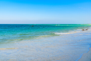 Fototapeta na wymiar Beach near the Matemwe village at Zanzibar island, Tanzania