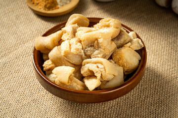 Chinese food local snack lard residue