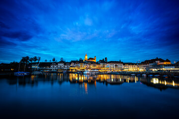 Fototapeta premium Blue Houer Skyline