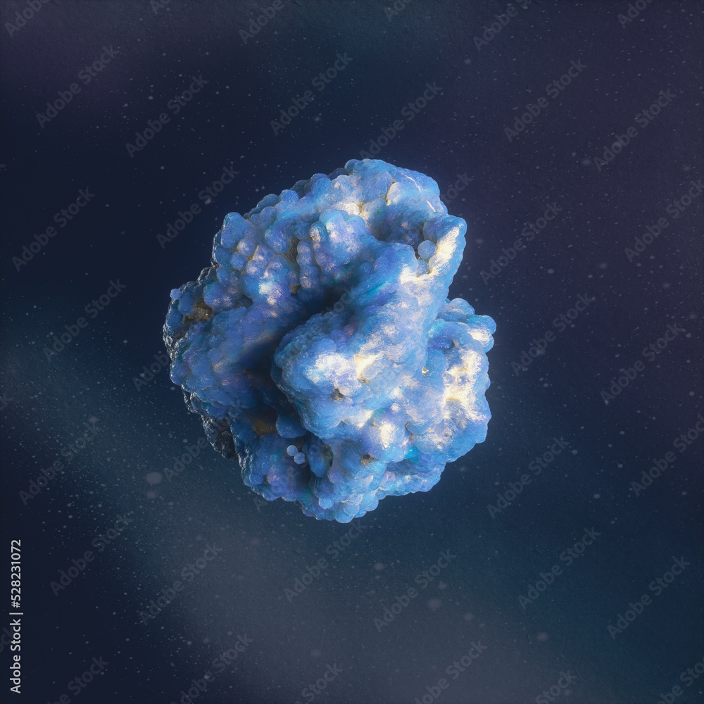 Aufkleber abstract galaxy gem stone for product display. 3d rendering.