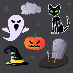 Halloween sticker set