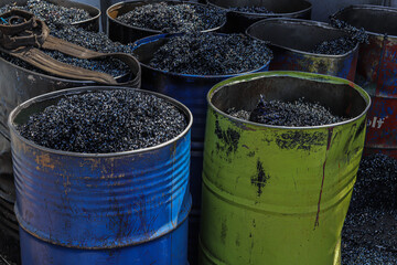 metal residues in barrels