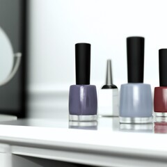Obraz premium Nail Varnish on a Vanity Table