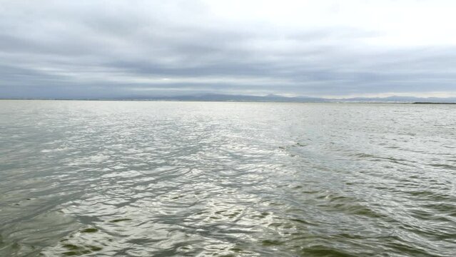 paneo de la Lago de la Albufera de Valencia, Espa&ntilde;a.