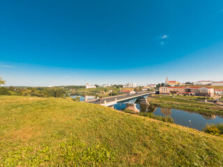 Beautiful view of the center of Grodno. Belarus.