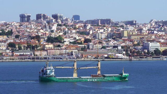 Lisbon Portugal tagus river boat