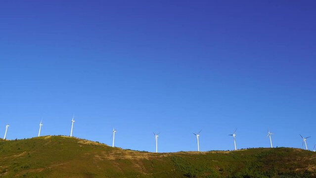 Portugal, Wind turbine, Lousa mountain range, center