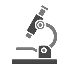 Microscope Greyscale Glyph Icon