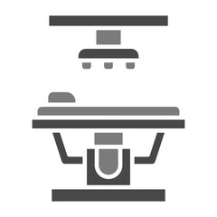 Operating Room Greyscale Glyph Icon
