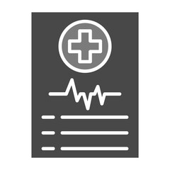 Obraz premium Report Greyscale Glyph Icon