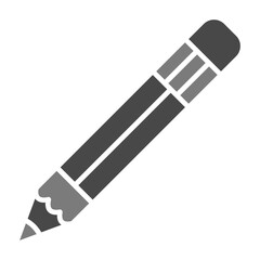 Pencil Greyscale Glyph Icon