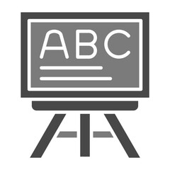 Blackboard Greyscale Glyph Icon
