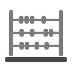 Abacus Greyscale Glyph Icon