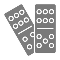 Domino Greyscale Glyph Icon