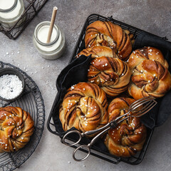 Kanelbullar, swedish cinnamon and cardamon buns