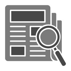 Research Greyscale Glyph Icon