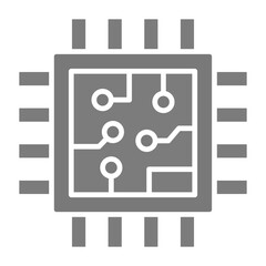 Cpu Greyscale Glyph Icon