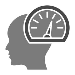 Performance Greyscale Glyph Icon