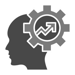 Motivation Greyscale Glyph Icon