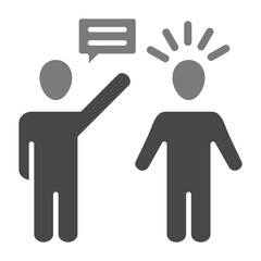 Argument Greyscale Glyph Icon