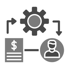 Process Greyscale Glyph Icon