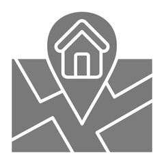Home Greyscale Glyph Icon
