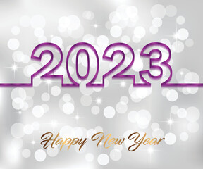 2023 Happy New Year background.