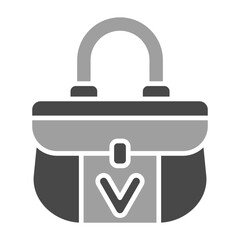 Bag Greyscale Glyph Icon