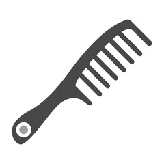 Hair Comb Greyscale Glyph Icon