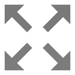 Maximize Greyscale Glyph Icon