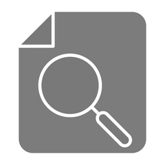 Search Greyscale Glyph Icon