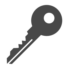 Key Greyscale Glyph Icon