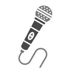 Microphone Greyscale Glyph Icon