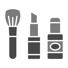 Make Up Greyscale Glyph Icon