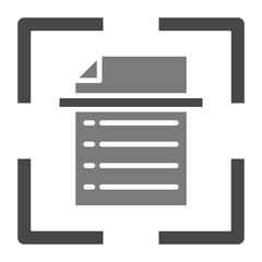 Scan Greyscale Glyph Icon