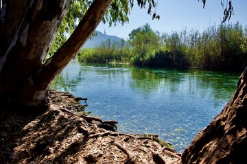 Azmak river on Akyaka, Muğla, Turkey