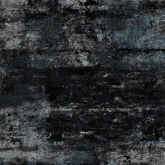Grunge texture of old, worn, battered and smoked stone wall of an abandoned house. Digitally made.