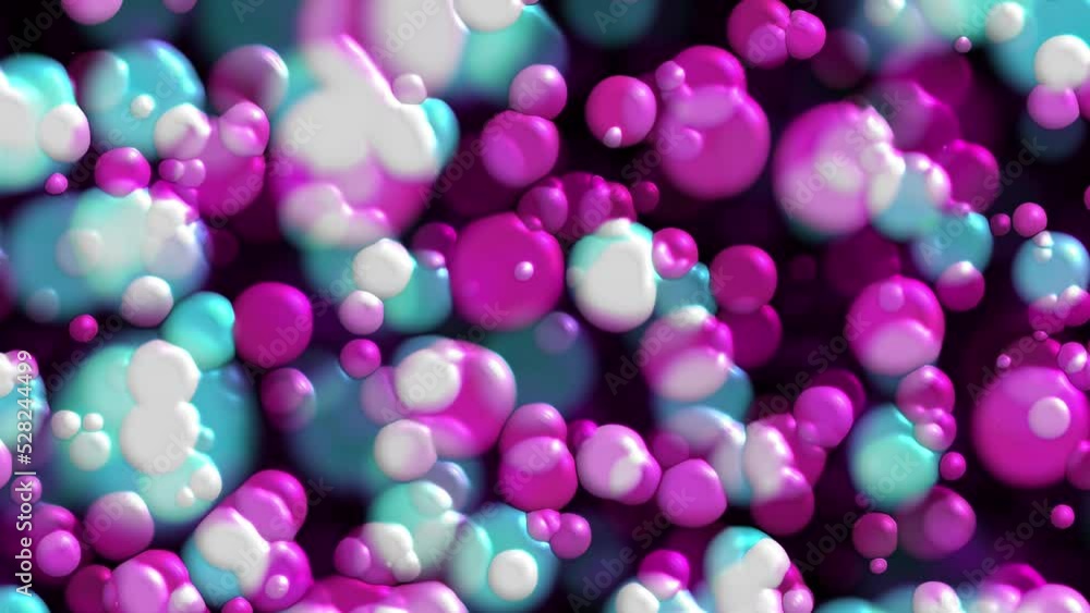 Poster bubbles. computer generated 3d render