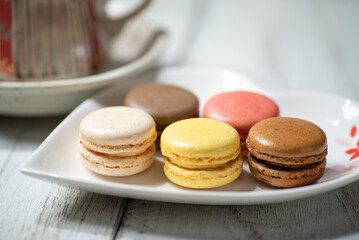 コーヒーとマカロン