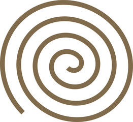 brown spiral