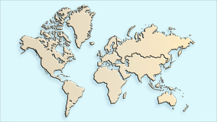 Fototapeta premium map of the world